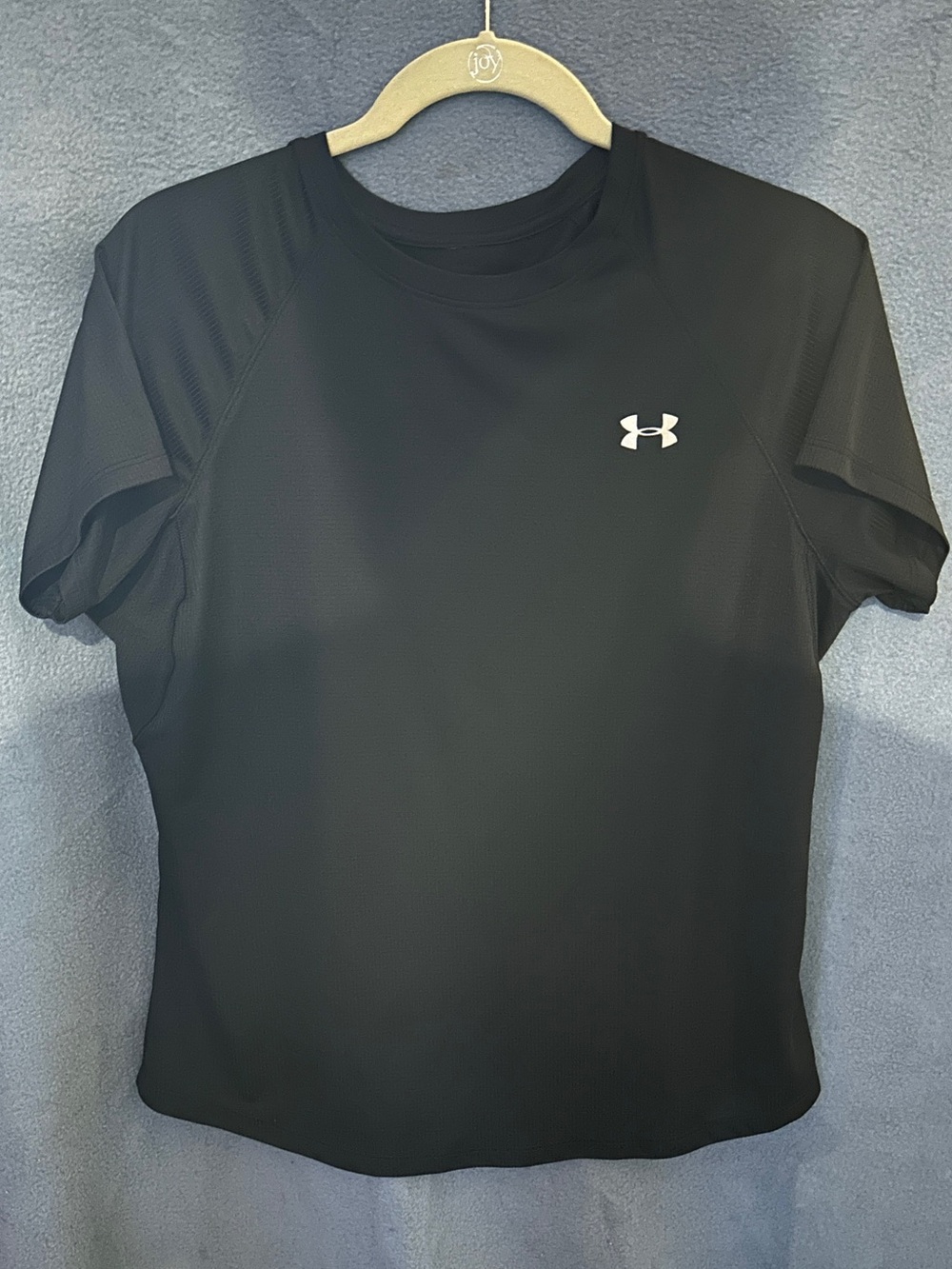 Under Armour Black Short-Sleeve Active Tee with White Logo